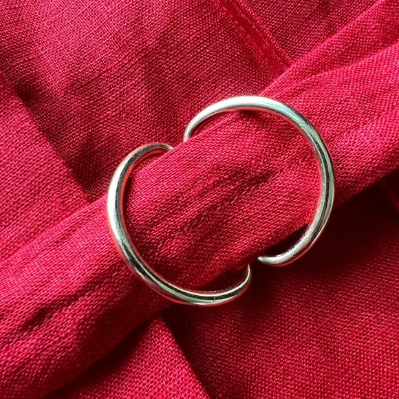 J Crew Seamed Linen Dress With Removable Belt Medium Red FLAW - Picture 6 of 16